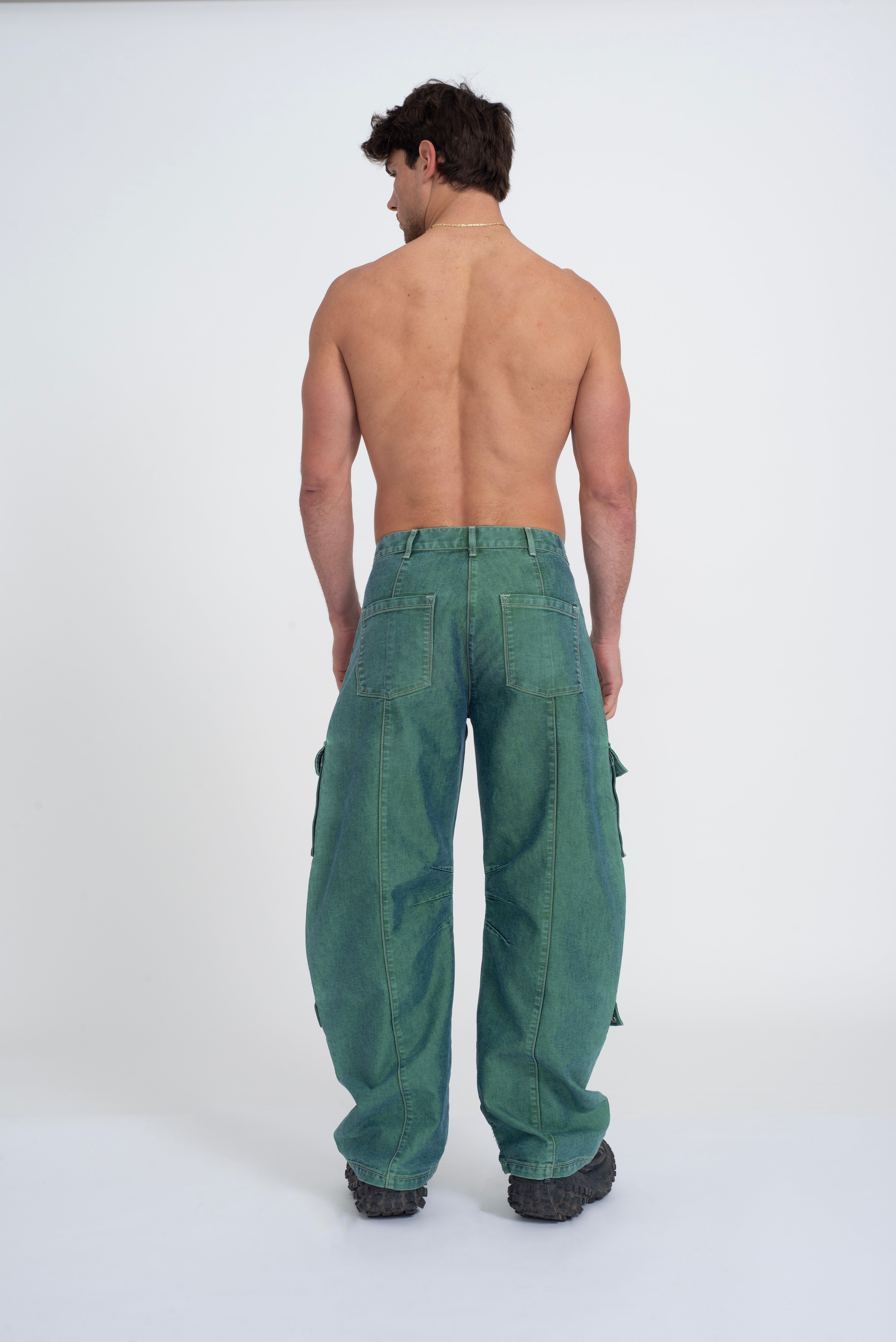 Roland Cargo Denim Green Wash