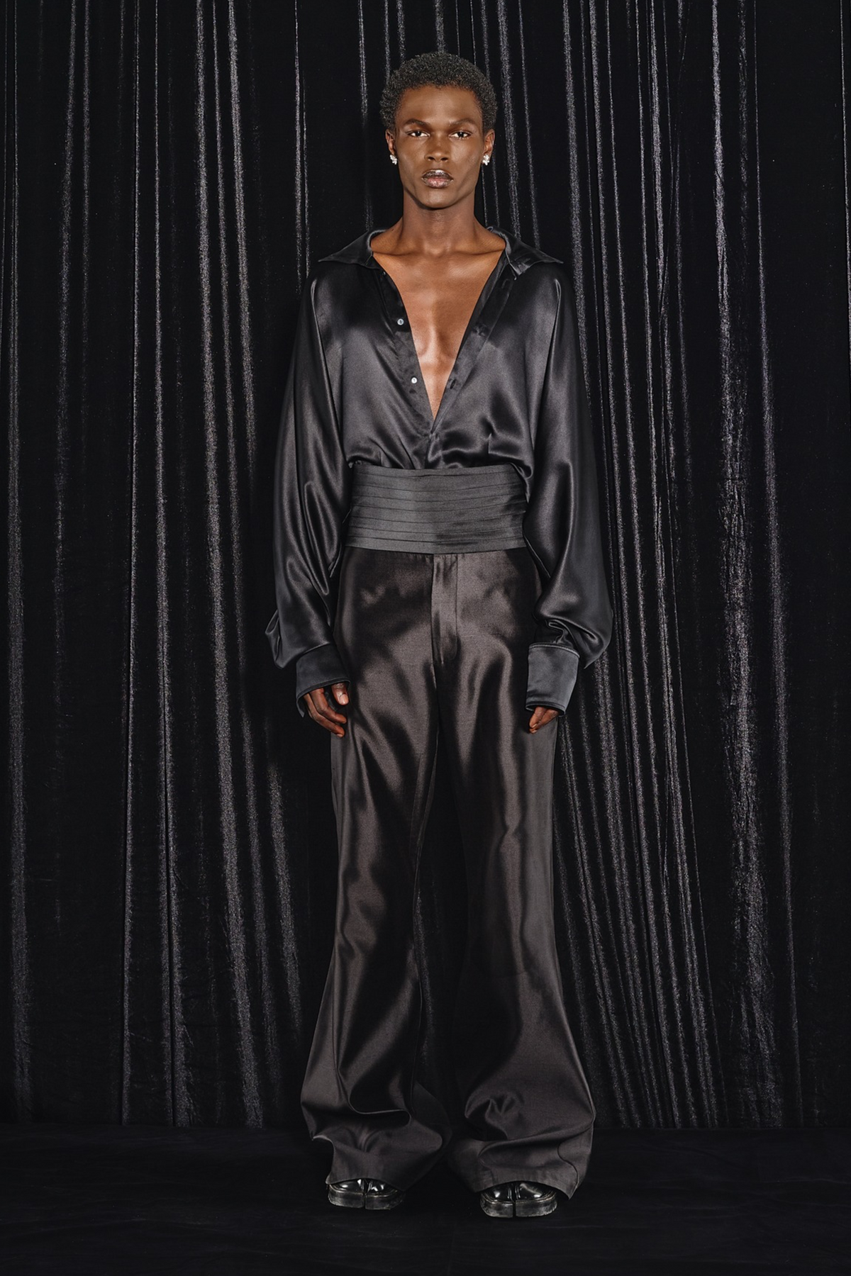 Alvaro Cummerbund Black