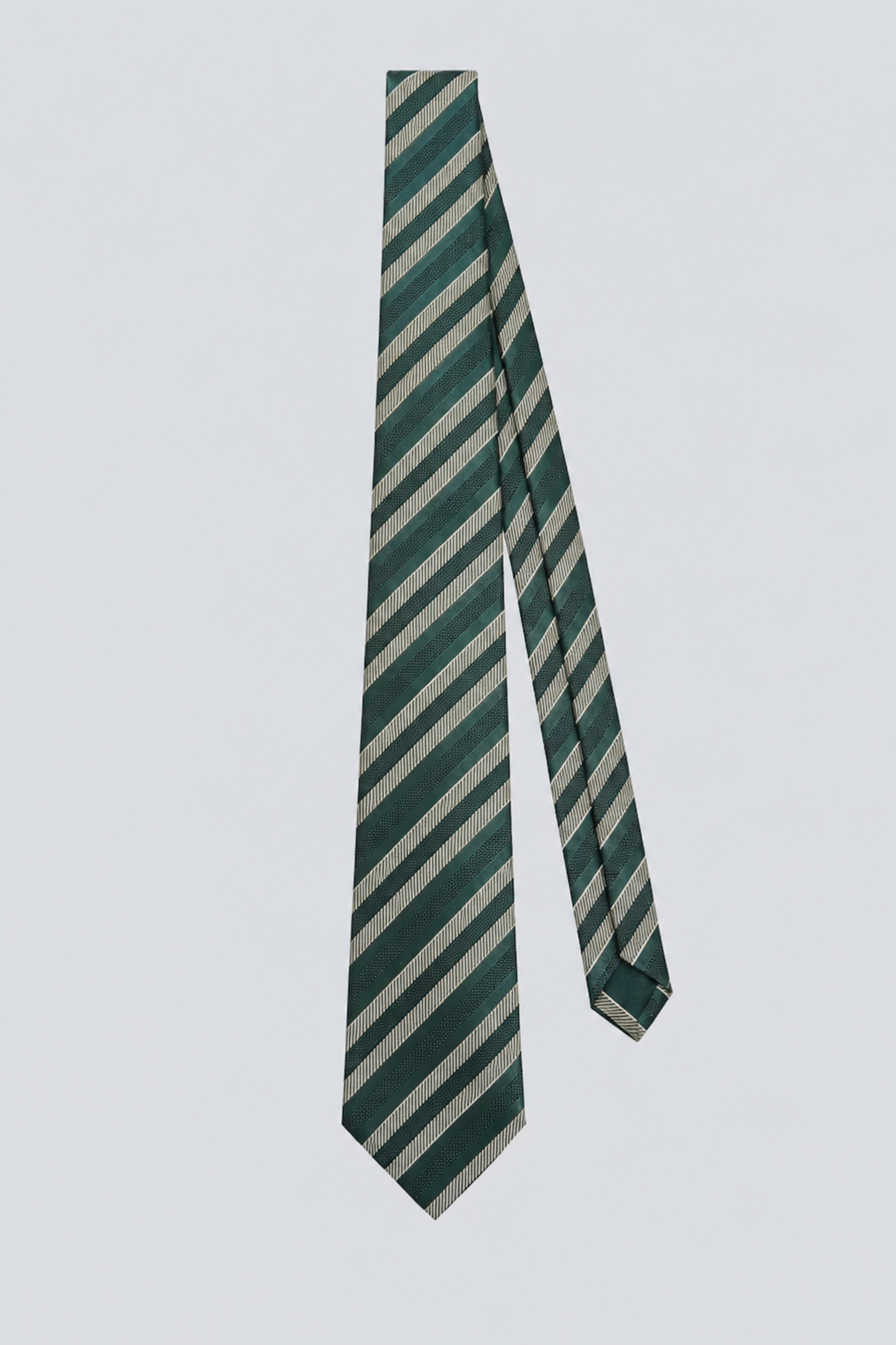 Emile Tie Green Stripe