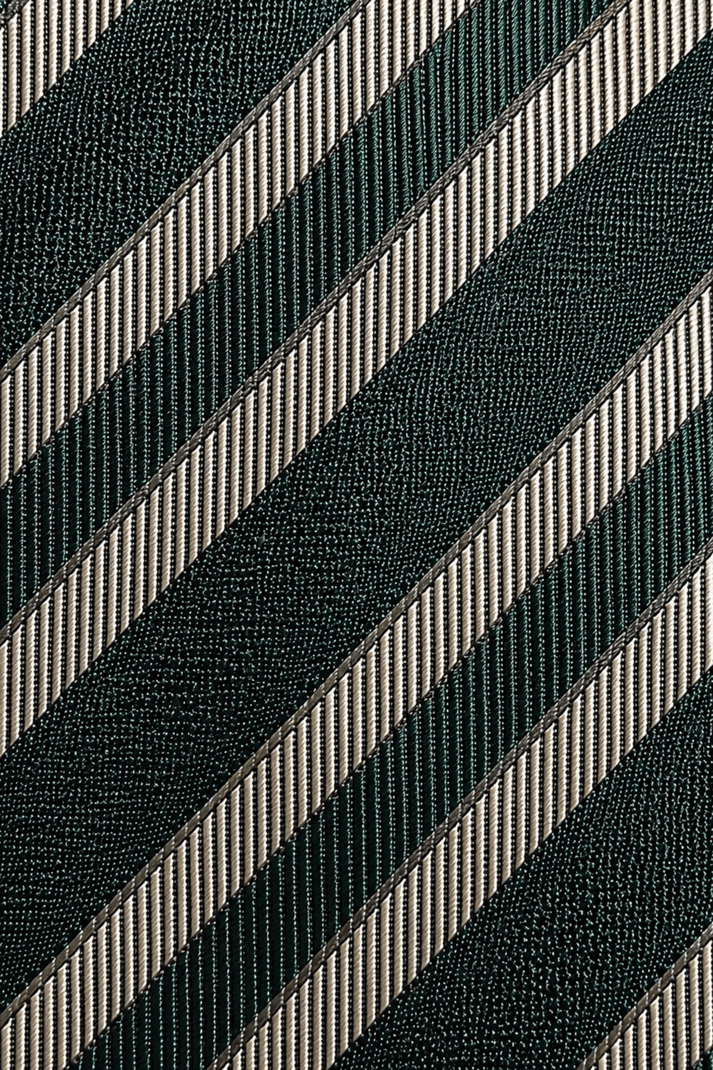Emile Tie Green Stripe