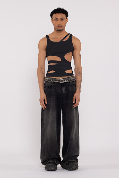 トップス andmary Zoff slit tank ANDMARY】Zoff slit tank
