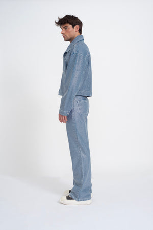 Jeremiah Blue Rhinestone Denim Jacket