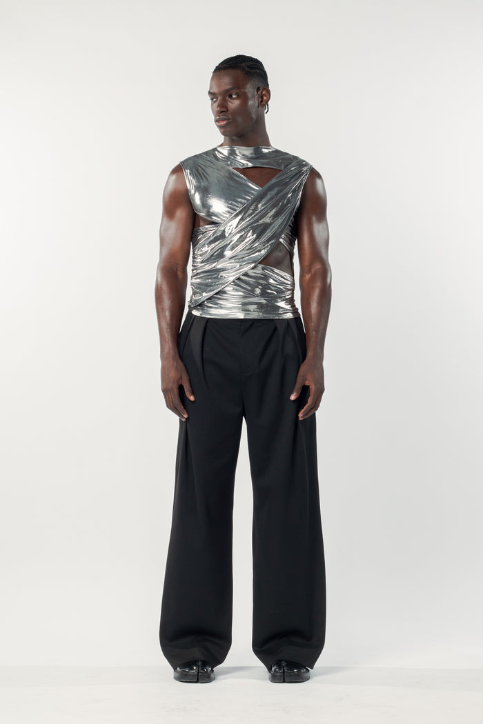 Charli Top Silver