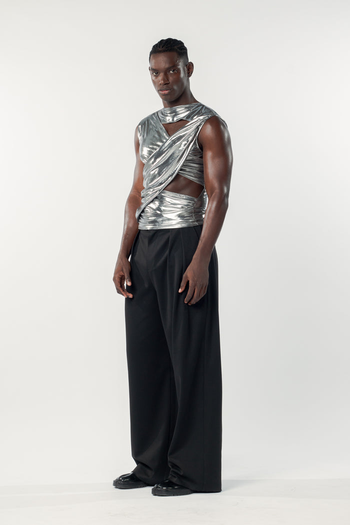Charli Top Silver