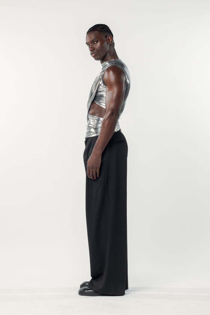 Charli Top Silver