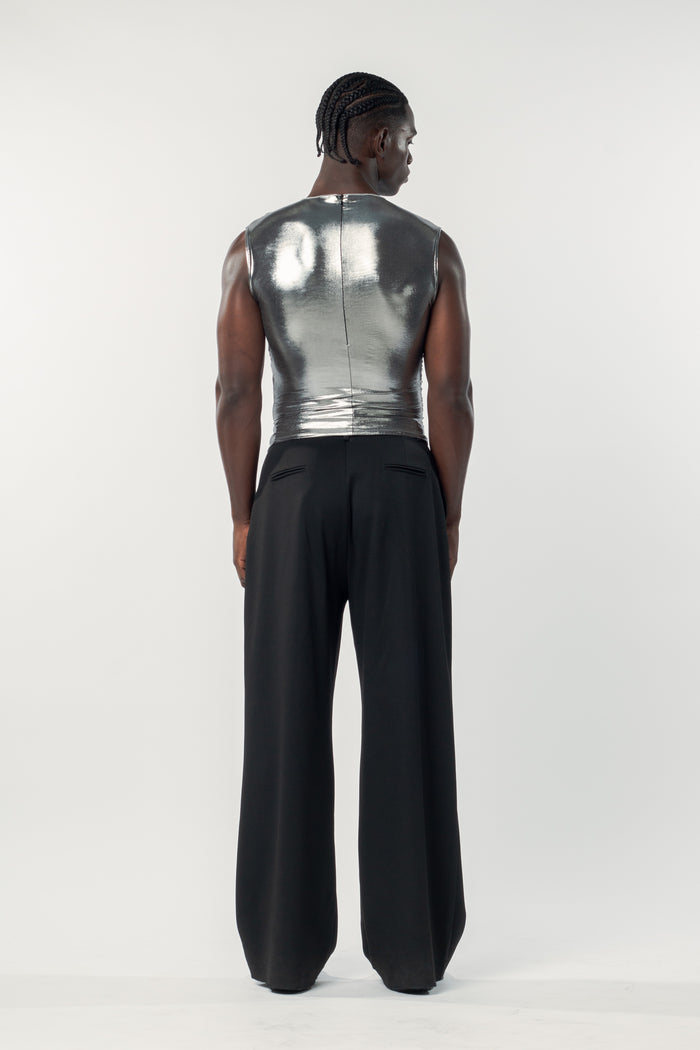 Charli Top Silver