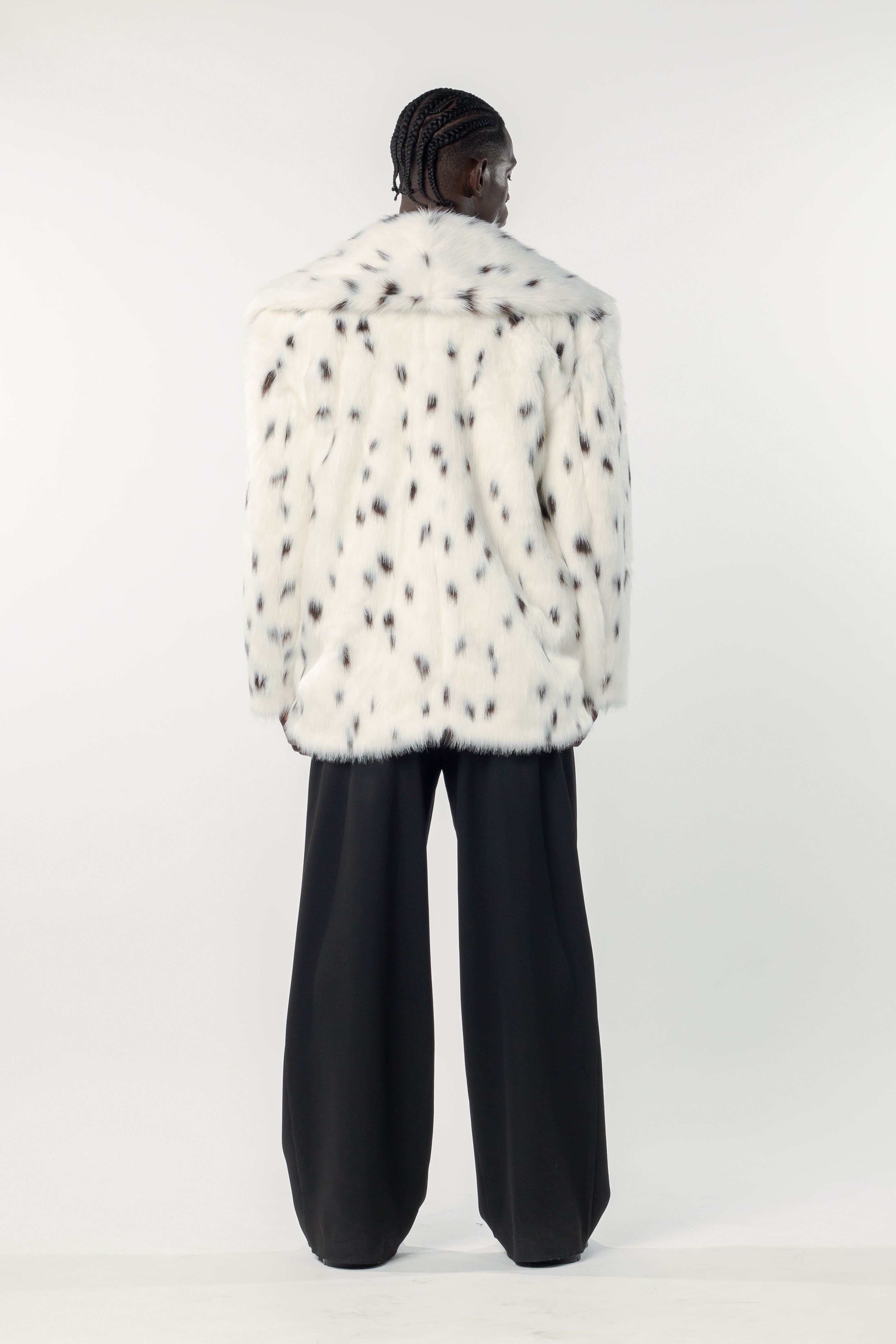 Xaden Fur Jacket Snow Leopard