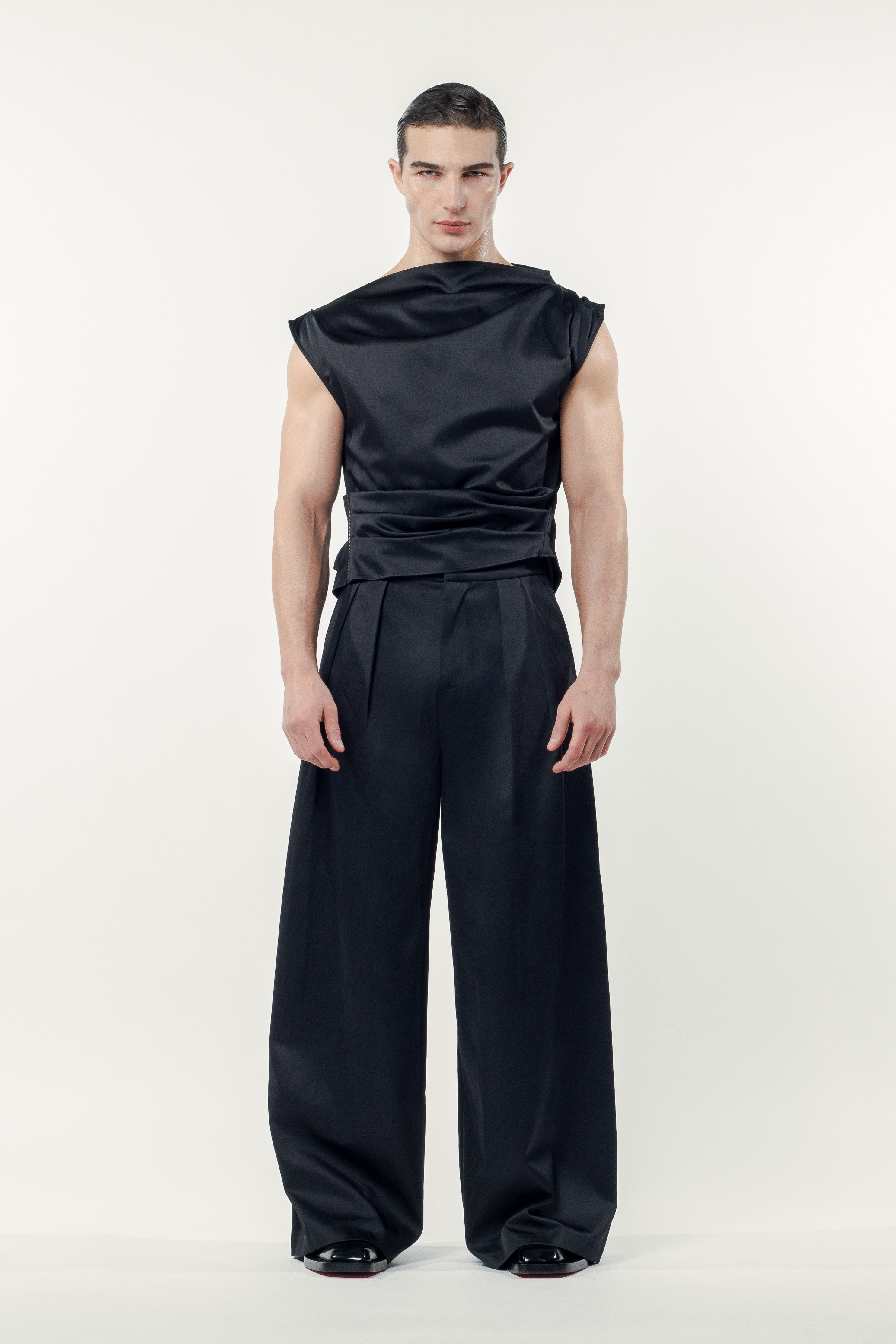 Eros Satin Pants Black