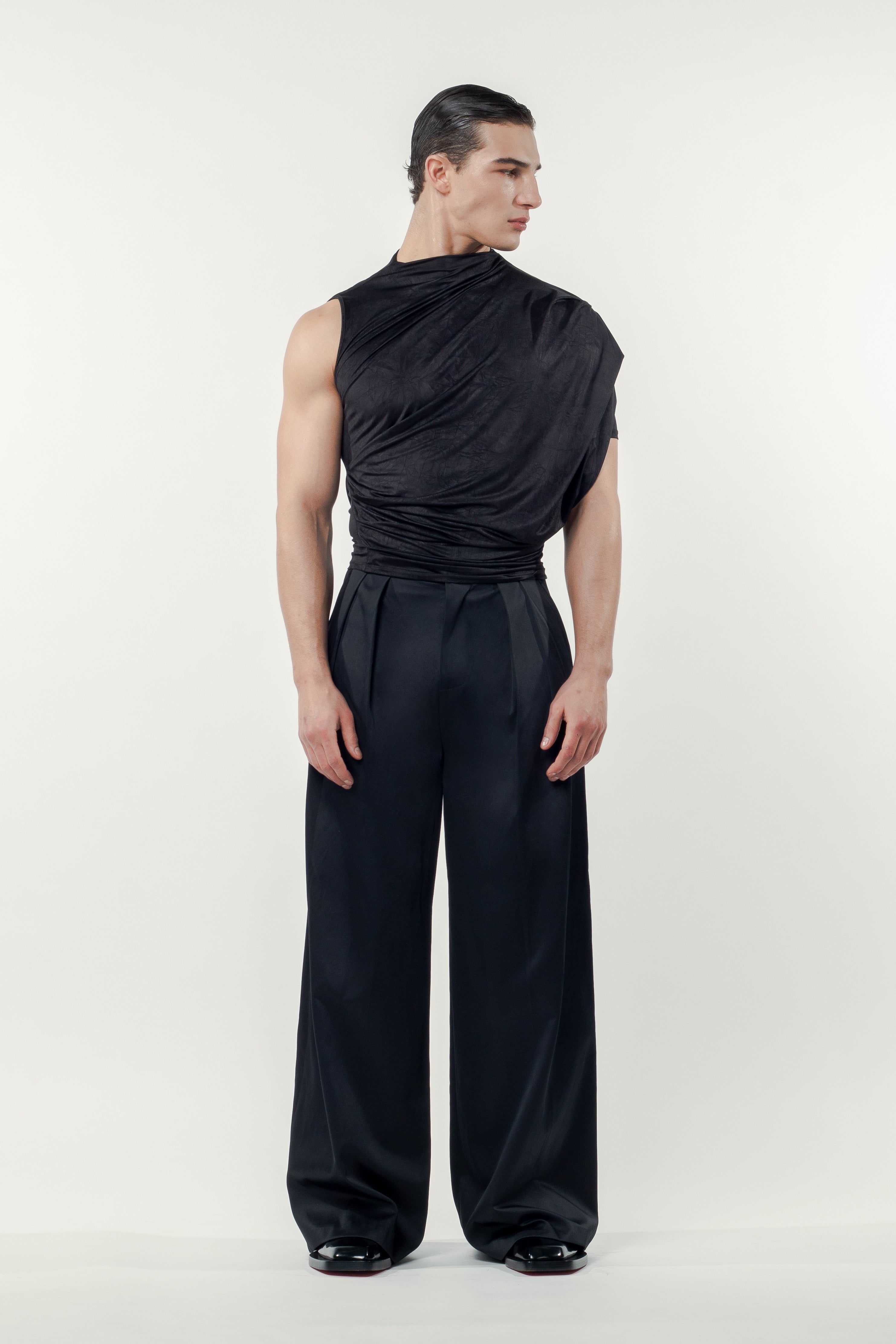 Eros Satin Pants Black