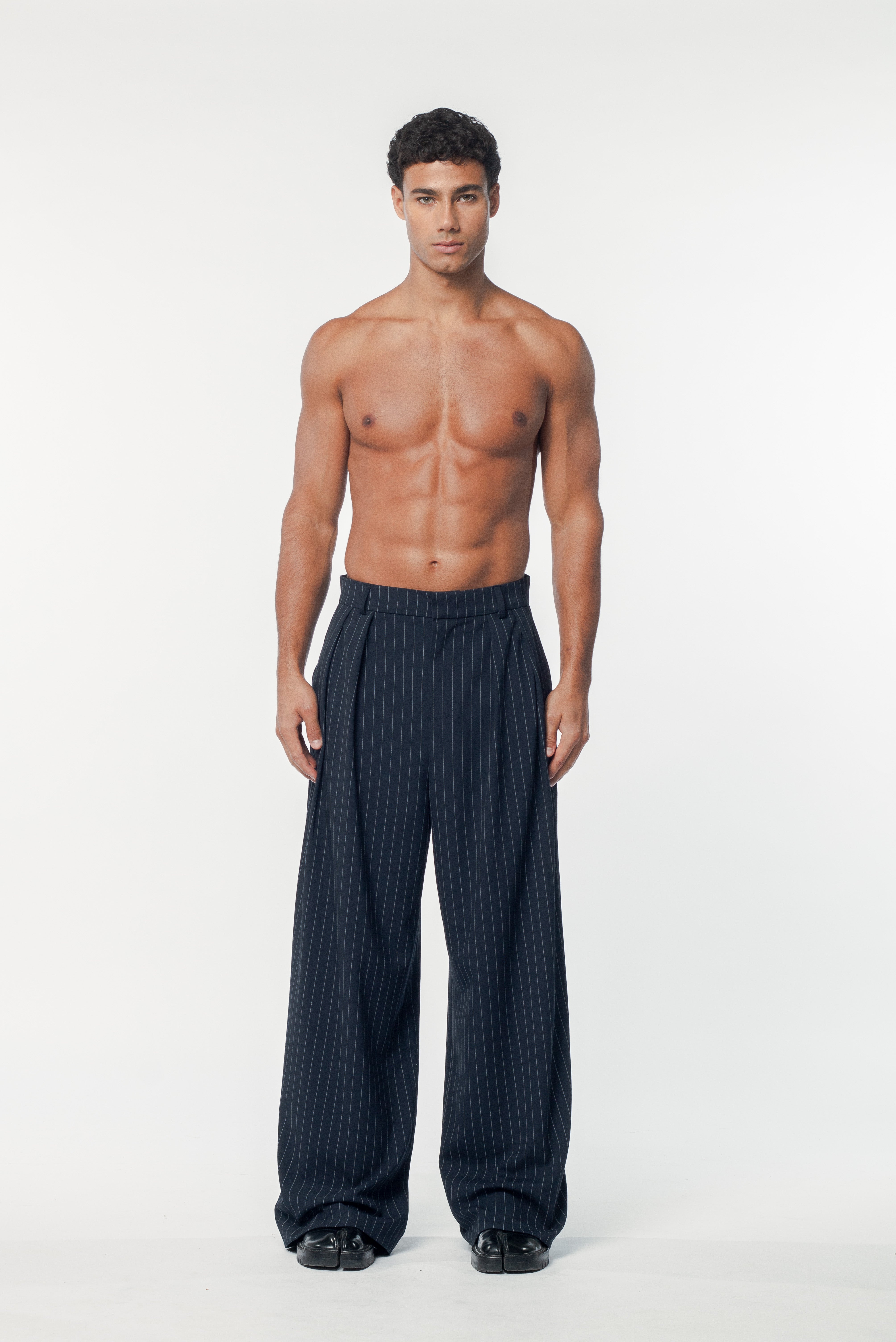 Benjamin Pants Navy Stripe