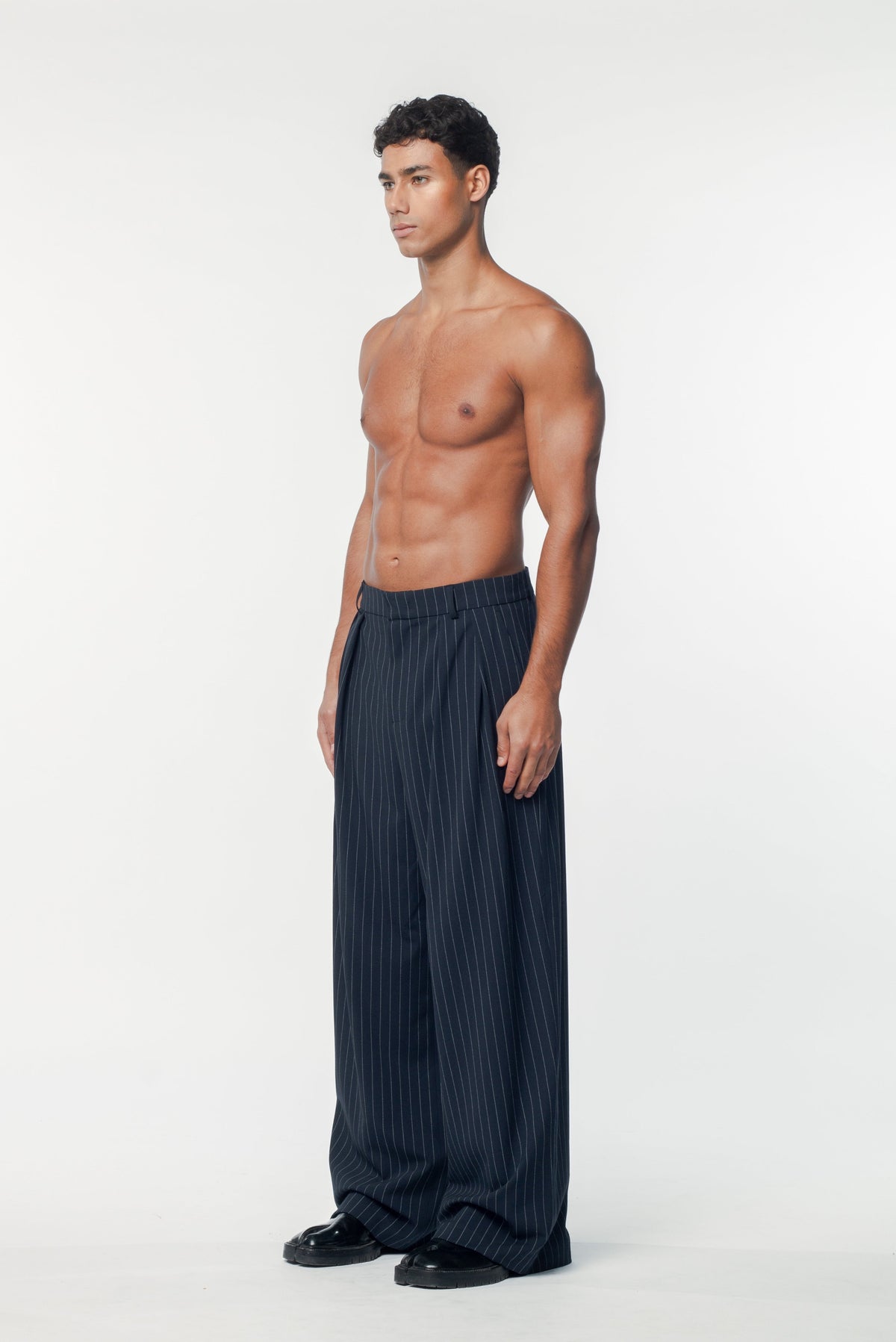Benjamin Pants Navy Pinstripe