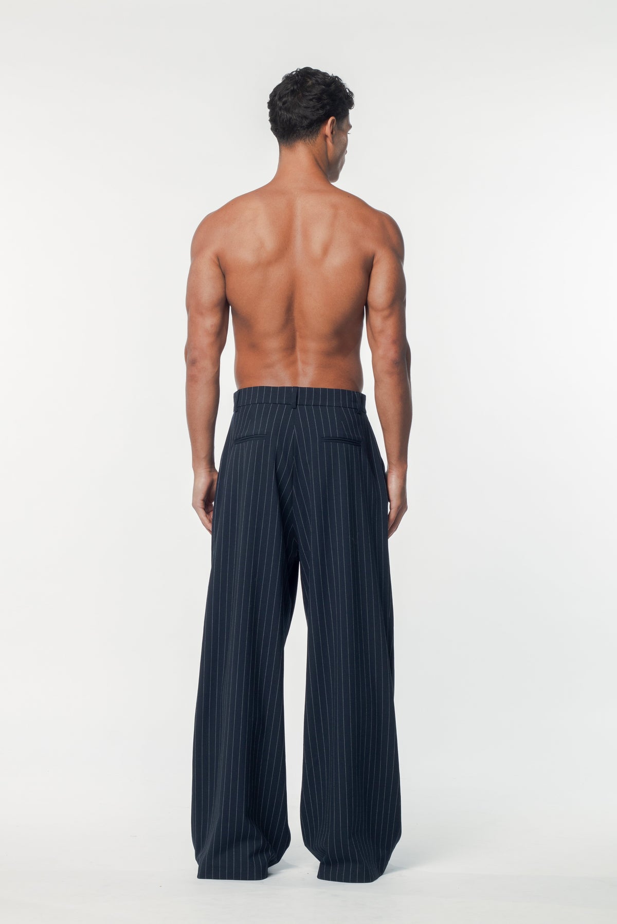Benjamin Pants Navy Pinstripe