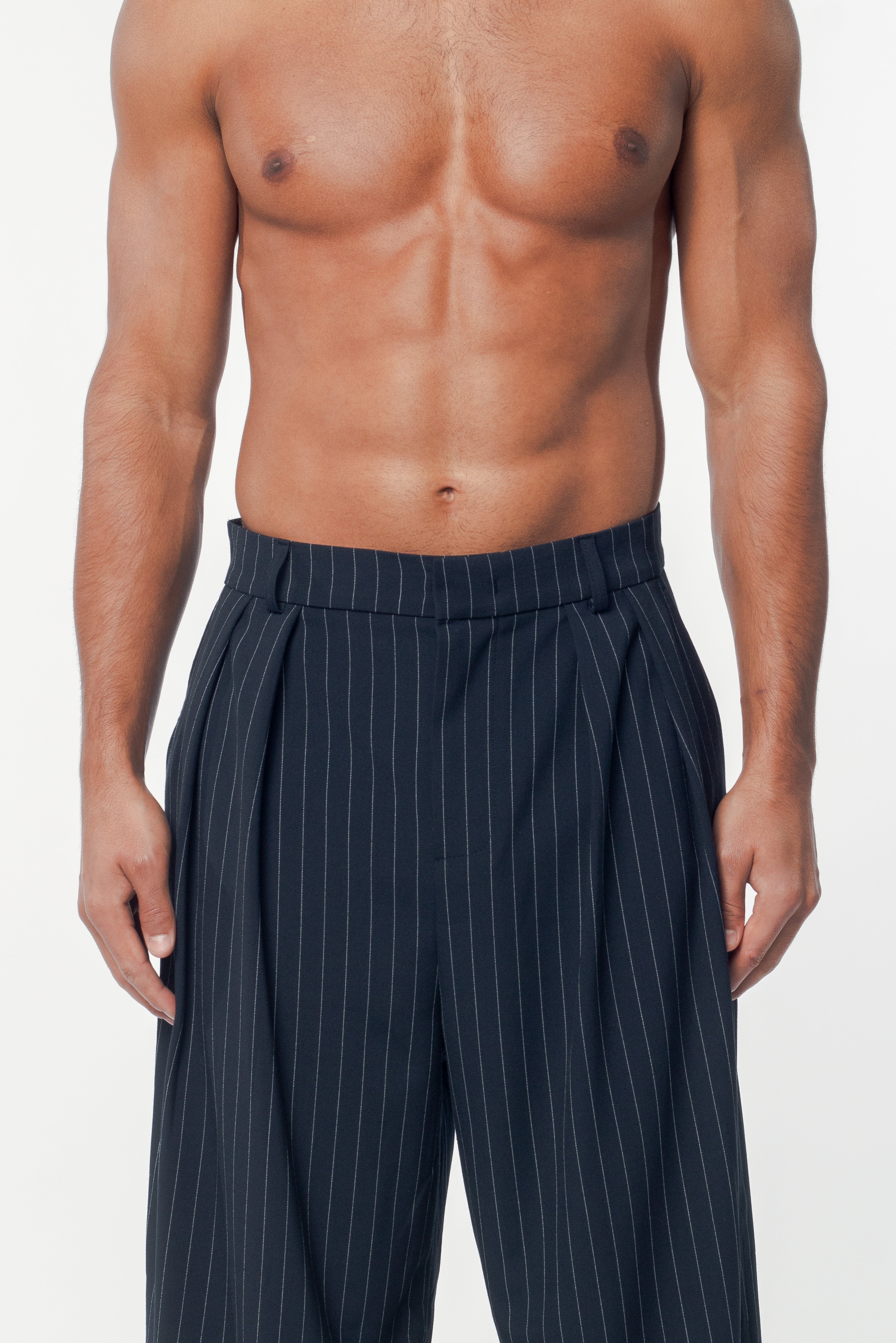 Benjamin Pants Navy Stripe