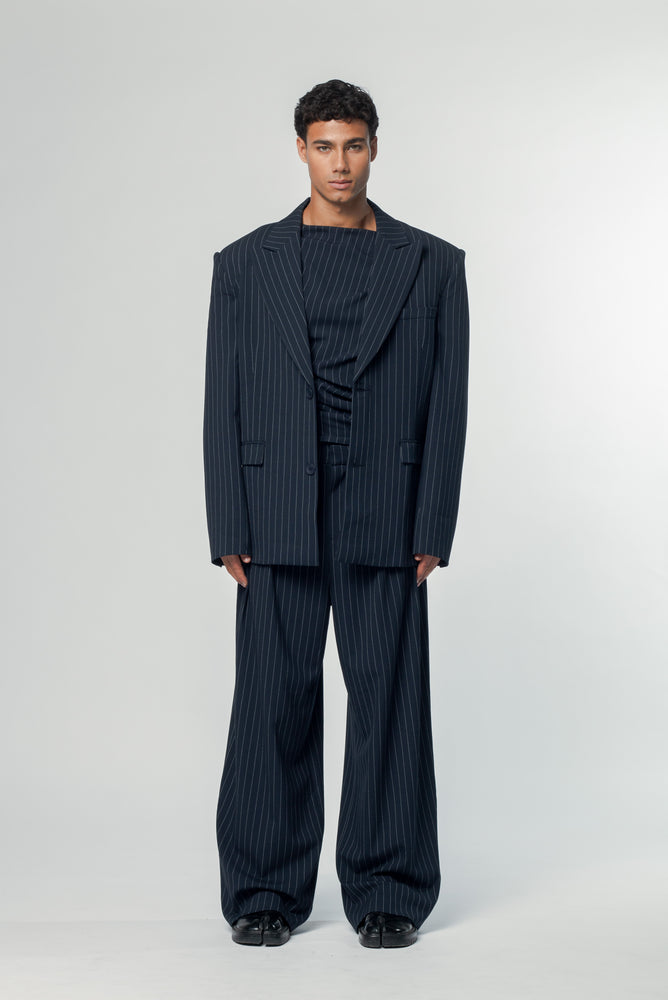 Jayme Blazer Navy Pinstripe