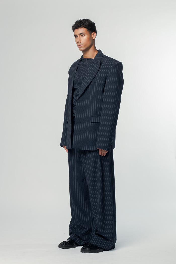 Jayme Blazer Navy Pinstripe