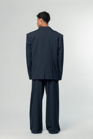 Jayme Blazer Navy Pinstripe