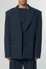 Jayme Blazer Navy Pinstripe