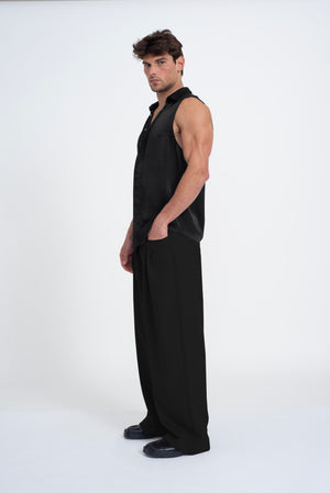 Porter Sleeveless Shirt Black