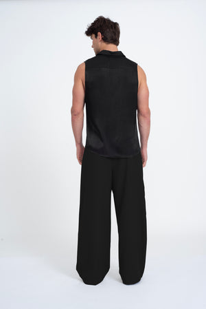 Porter Sleeveless Shirt Black