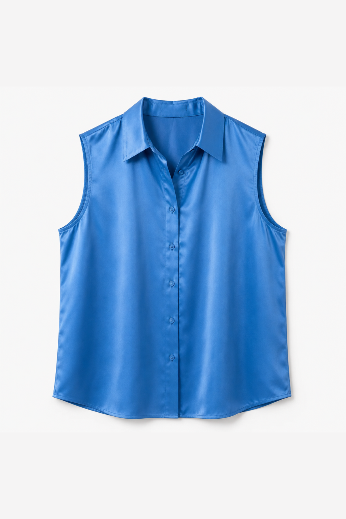 Porter Sleeveless Shirt Azure