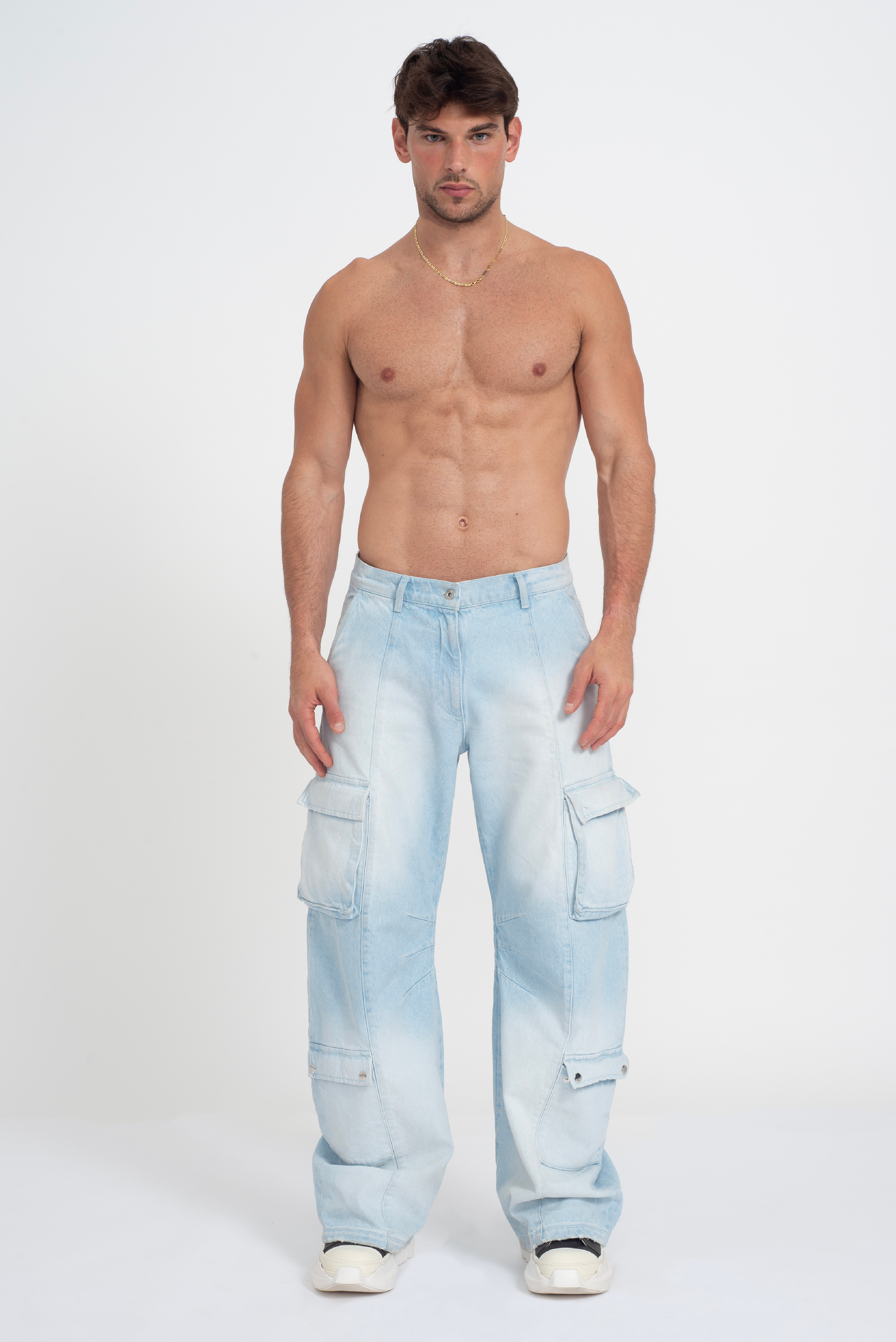 Roland Cargo Denim Bleach