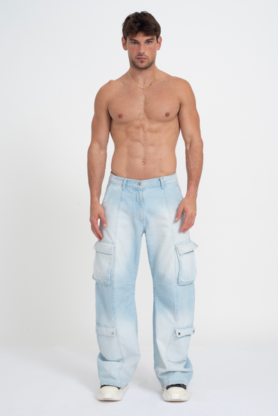 パンツ ALOUND VENTILATION BLEACH DENIM ALOUND VENTILATION BLEACH DENIM PANTS M