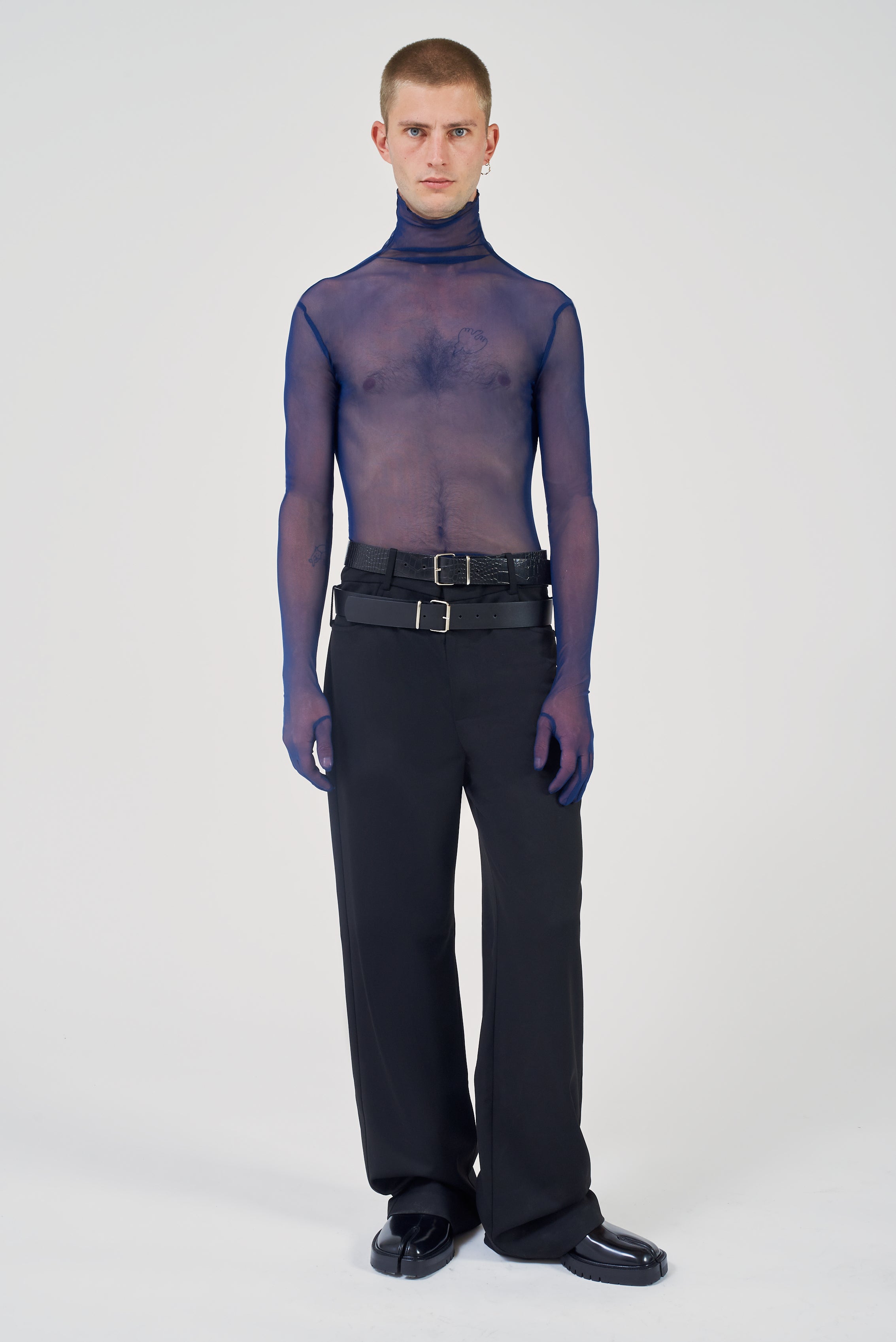 Patrick Double Belt Pants Black