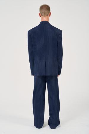 
            
                Load image into Gallery viewer, Jayme Blazer Navy Pinstripe
            
        