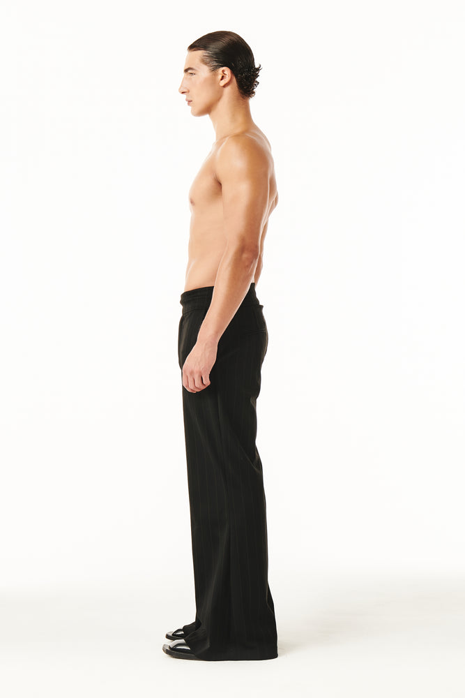 Axel Pants Black and Brown pinestripe
