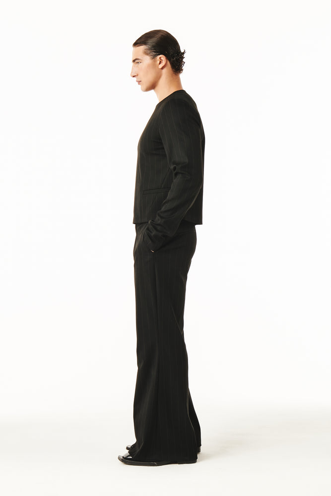 Jairo Black and Brown pinstripe