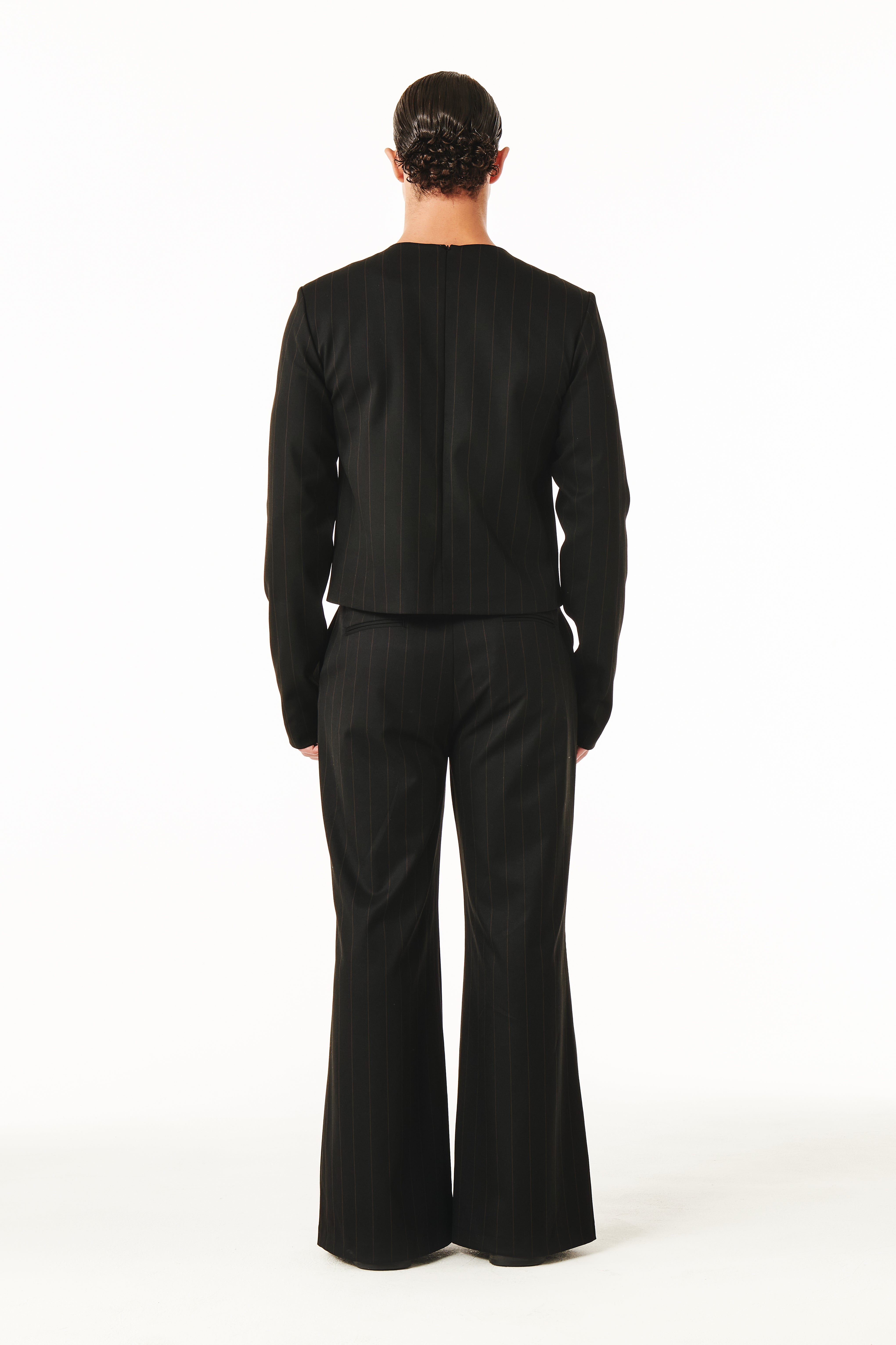 Jairo Black and Brown pinstripe