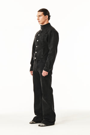 
            
                Load image into Gallery viewer, Orion Denim Jacket Washed Black
            
        