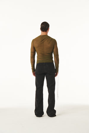 
            
                Load image into Gallery viewer, Blaise Top Khaki Mesh
            
        