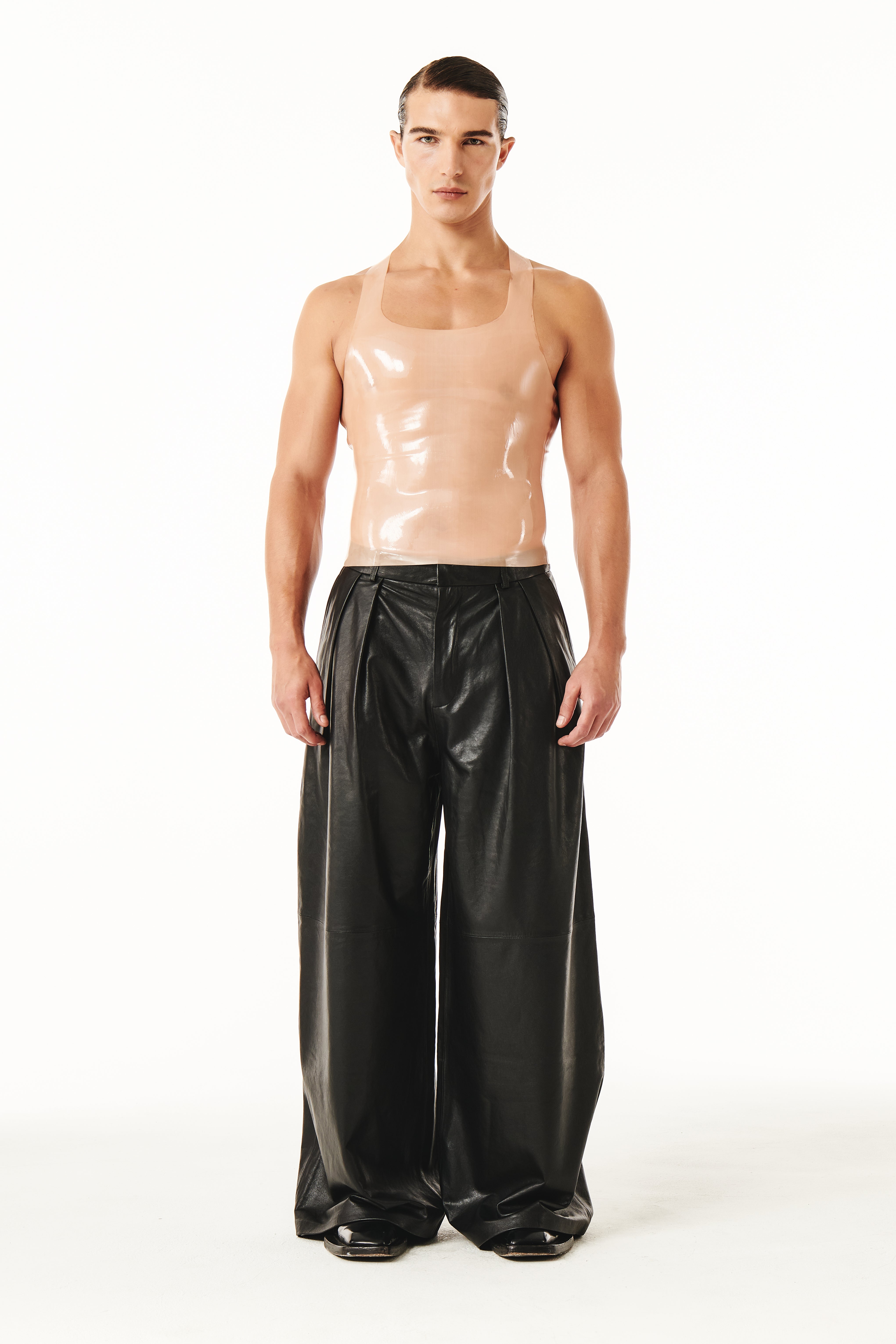 Carlise Latex Tank Nude