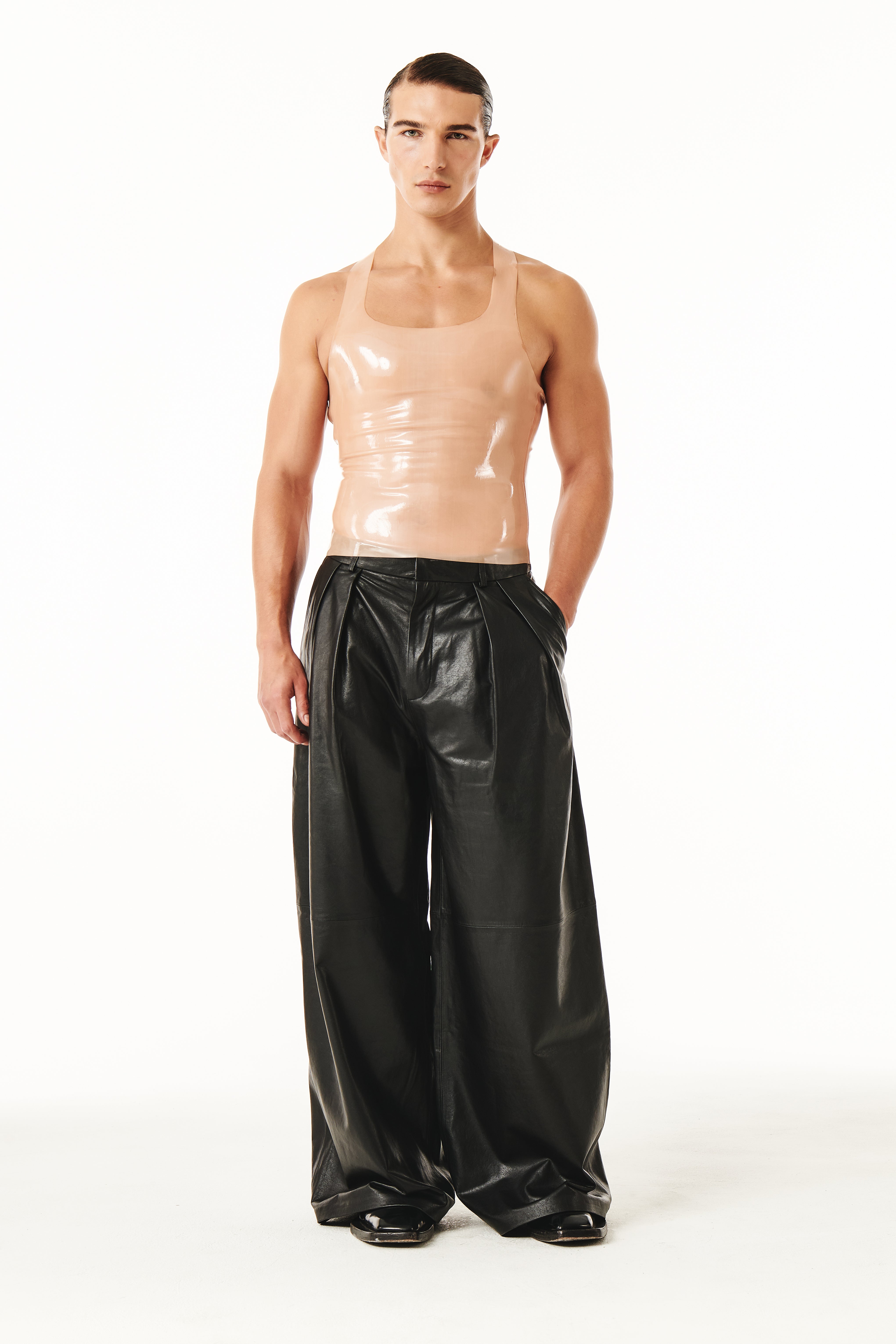 Carlise Latex Tank Nude