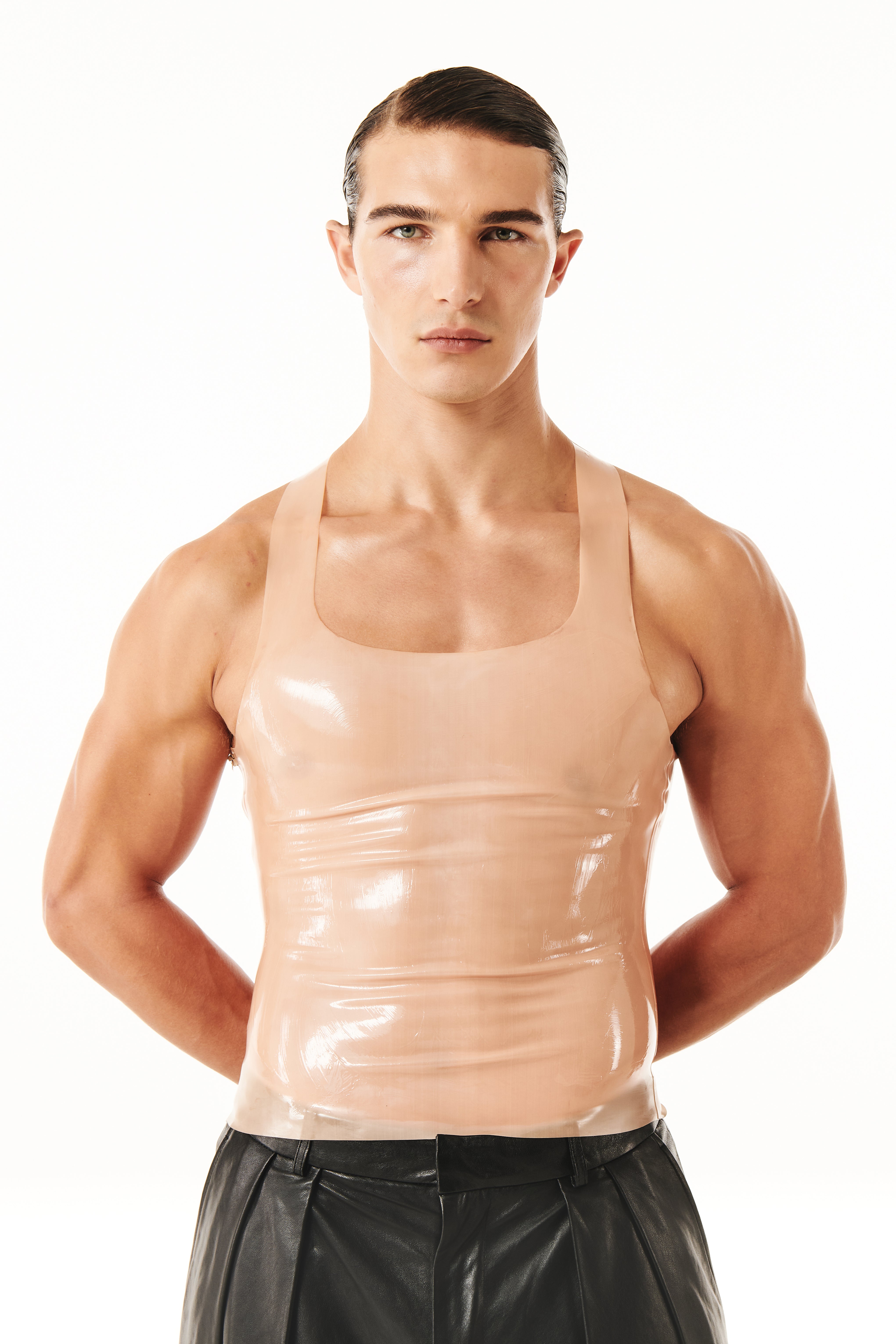 Carlise Latex Tank Nude