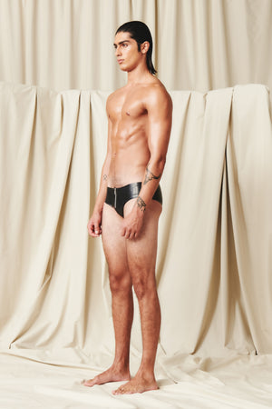 
            
                Load image into Gallery viewer, Charlie Latex Brief Black
            
        