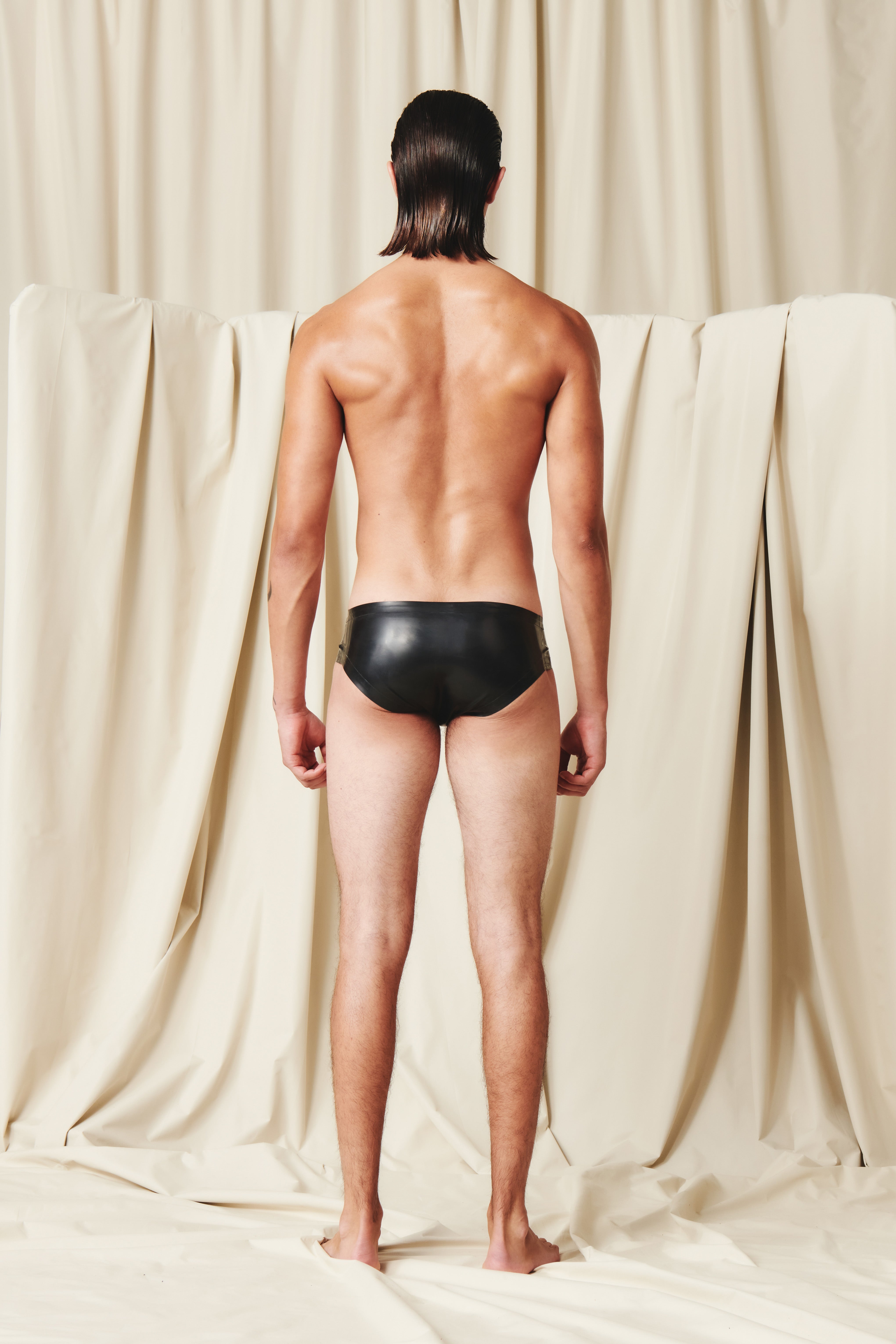 Charlie Latex Brief Black