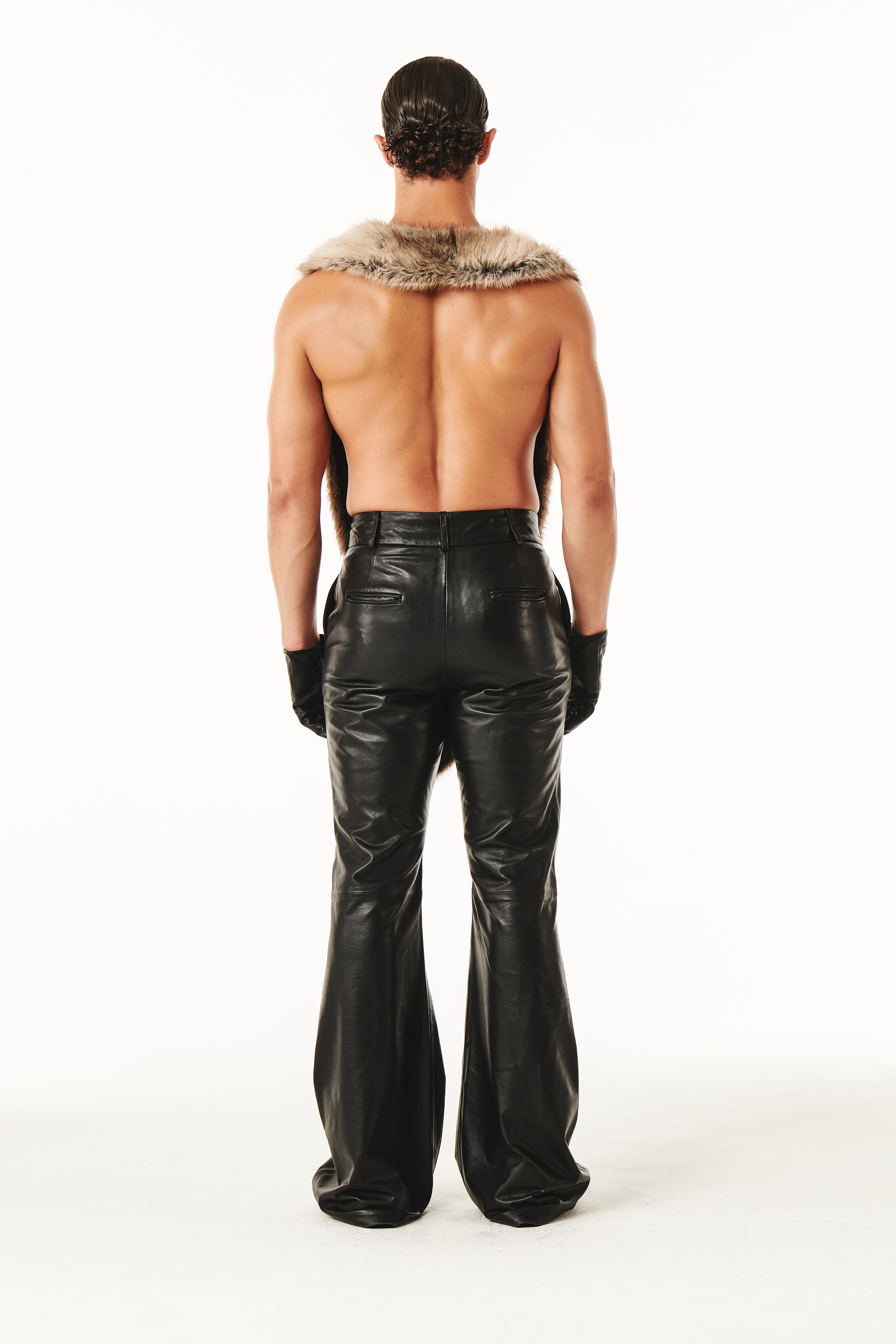 Claire Fur Scarf Natural