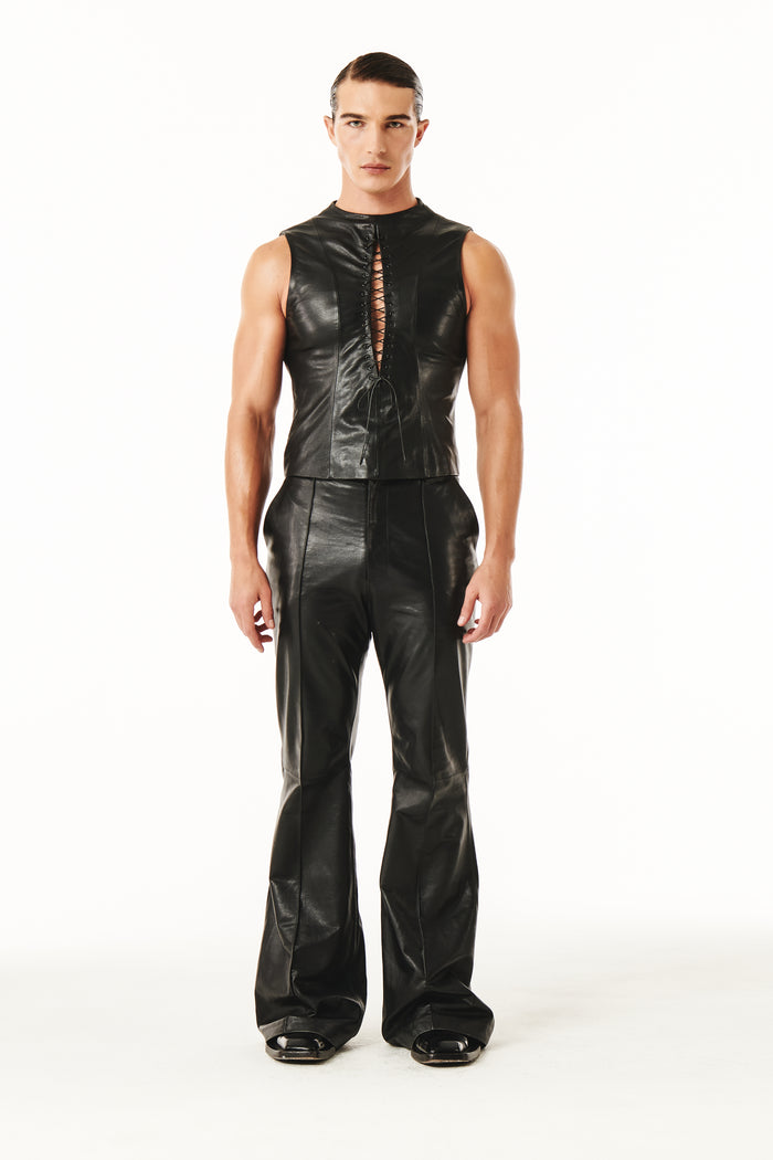 Sylas Black Leather