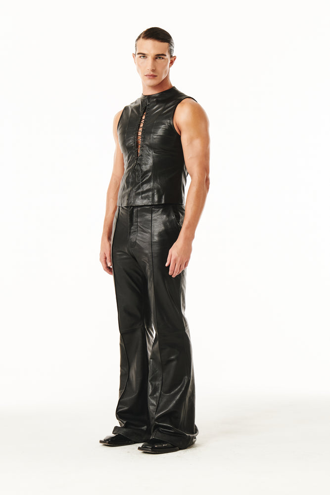 Sylas Black Leather