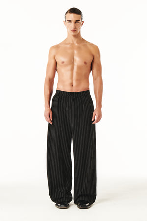 
            
                Load image into Gallery viewer, Benjamin Pants Black Pinstripe
            
        
