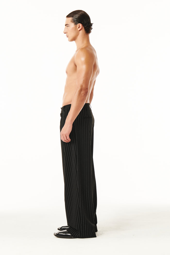 Benjamin Pants Black Pinstripe