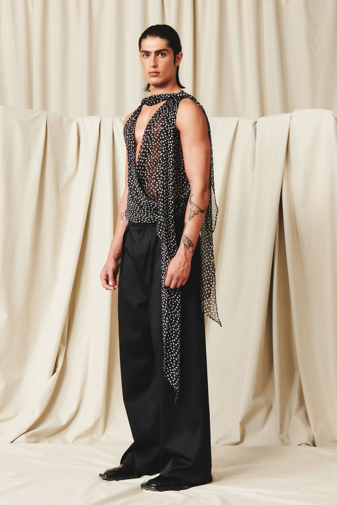 Florentine Spots Top SILK