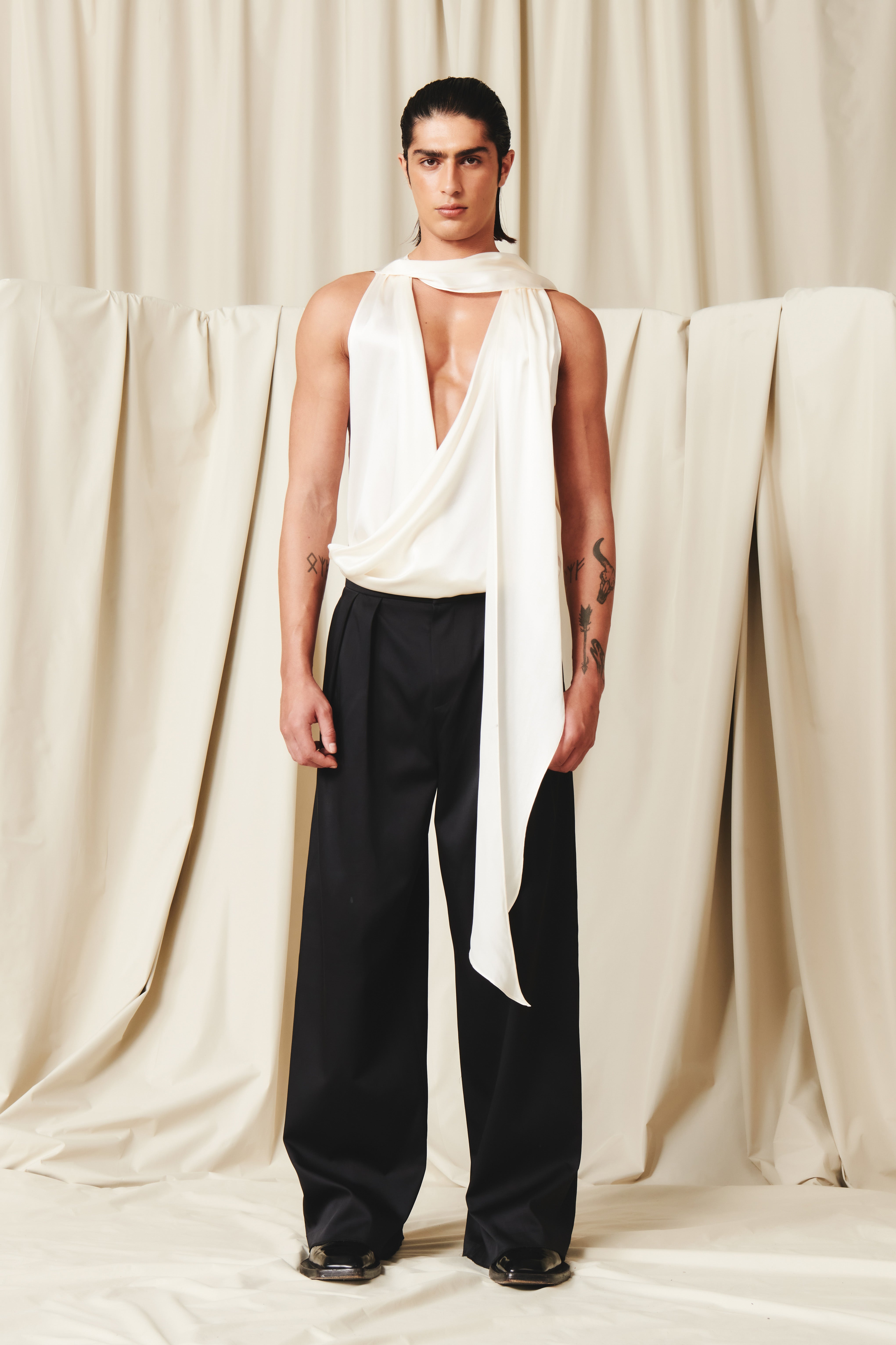 Florentine Top Ivory SILK