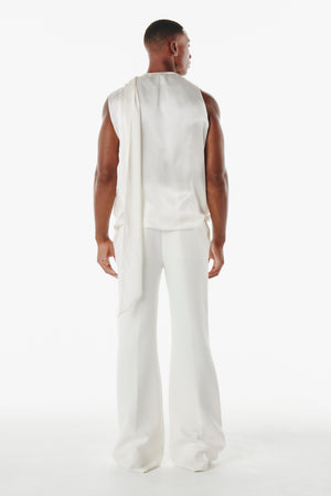 
            
                Load image into Gallery viewer, Florentine Top Ivory SILK
            
        