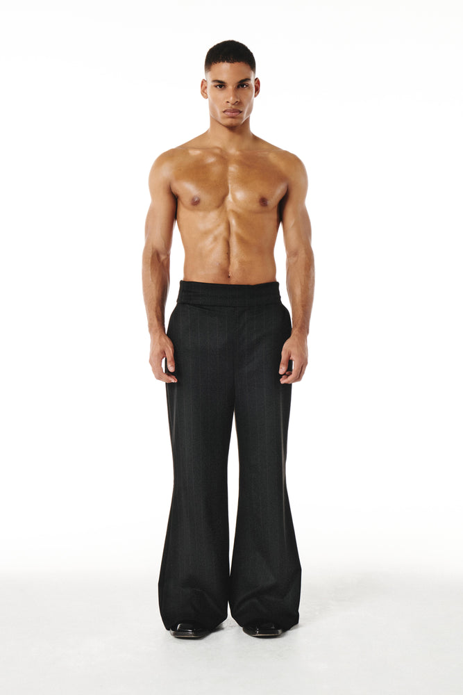 Axel Pants Black and Brown pinestripe