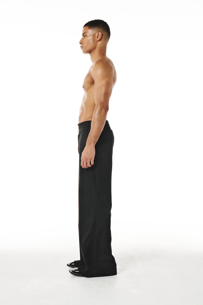 Axel Pants Black and Brown pinestripe