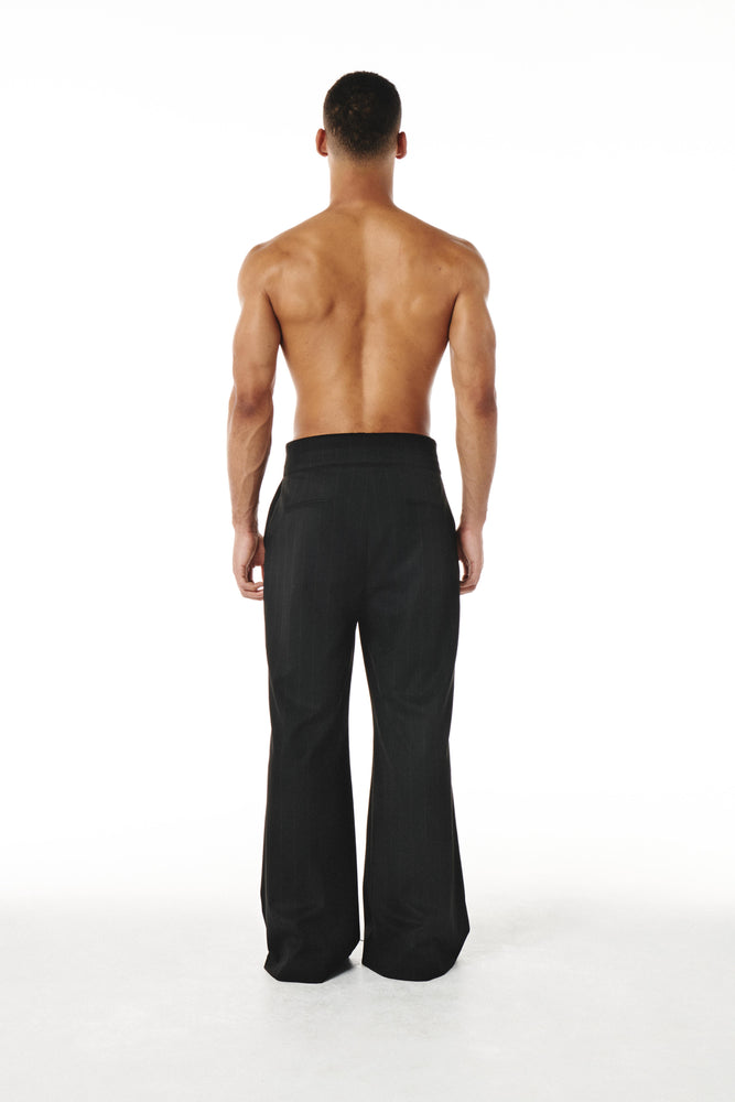 Axel Pants Black and Brown pinestripe