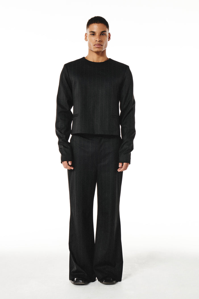 Axel Pants Black and Brown pinestripe
